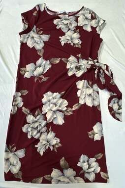 M454 My Bump Maternity Floral Wrap Dress Size Medium